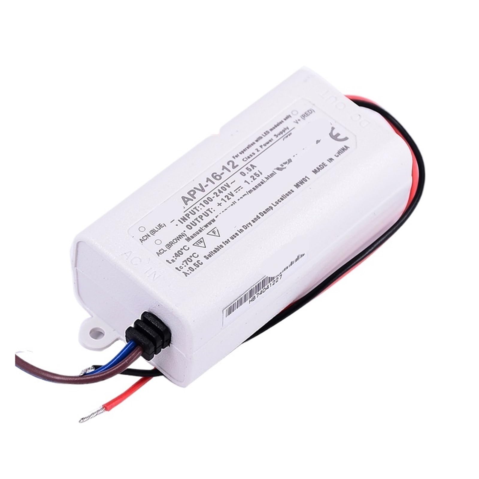 PWANUIGTE APV-16-12 12V/1.25A Constant Voltage Design 15W Single Output LED Switching Power Supply