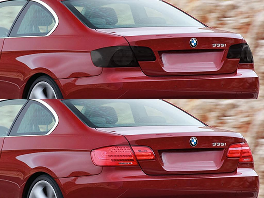 Rvinyl Tail Light Tint Covers Compatible with BMW 3-Series 2008-2012 (Coupe) - Matte Smoke