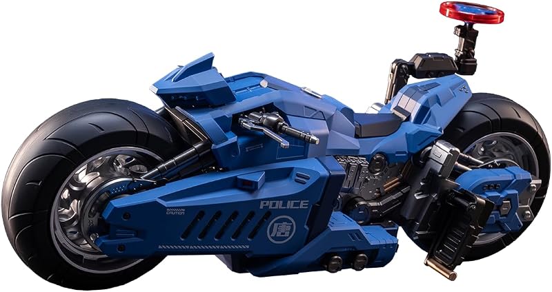 MOSHOWTOYS 1/12 Chang‘an Civilian Police Accessory Pack | 1/12 scale,police motorcycle, robot dog, LED drone, magnetic parts, display stand, traffic police mecha accessory. Ages 15+