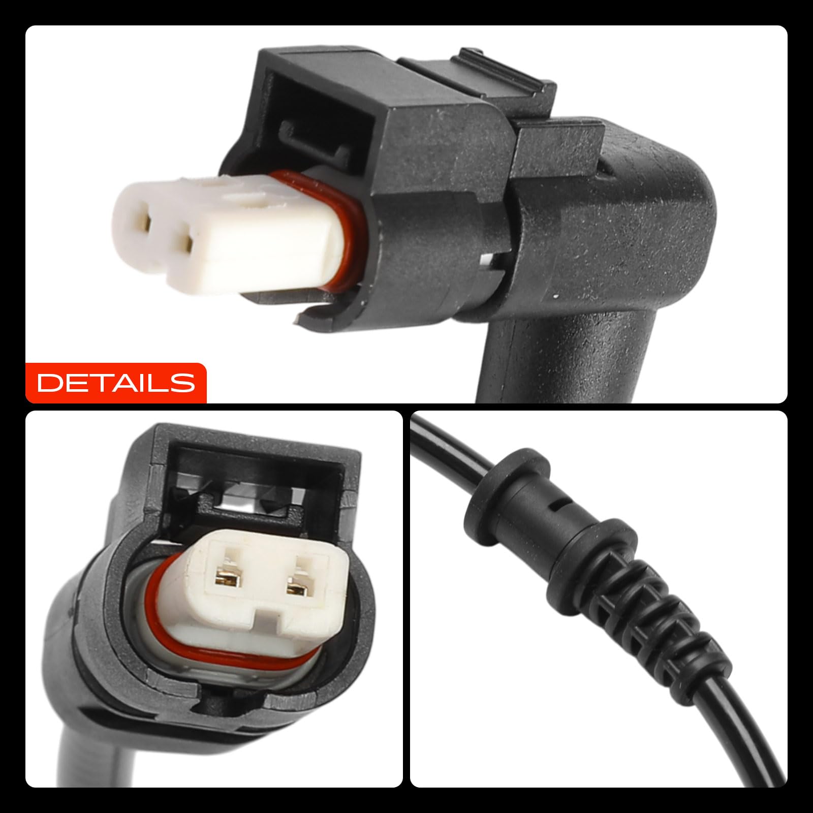 Frankberg 4x Sensor de velocidad AbajoS AbajoS Speed Sensor 2 Polos Delantero Trasera Compatible con Sprinter 1500 2500/3500 Replace# A9075403405,9075403405