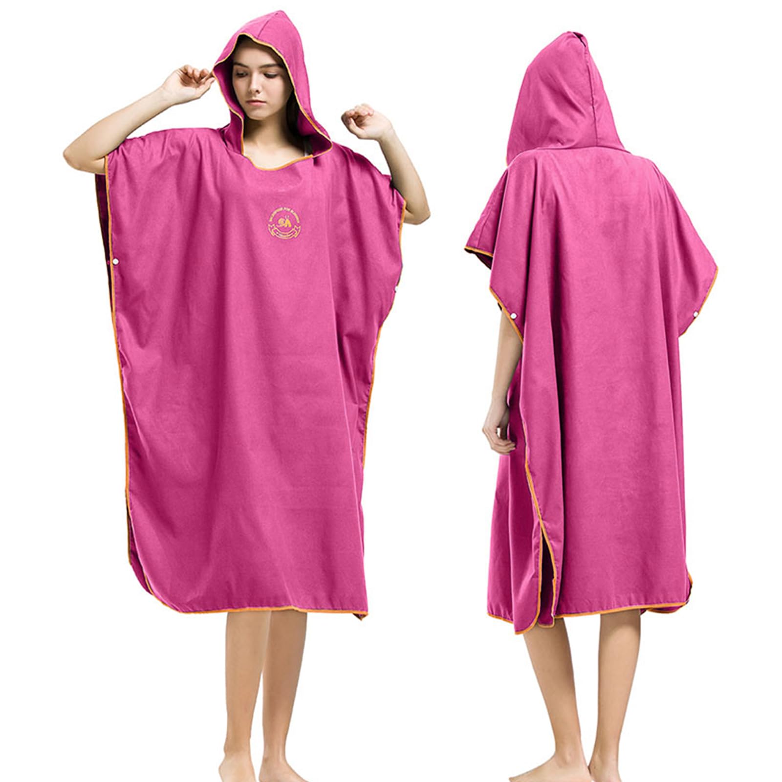 Hiturbo Mikrofaser Handtuch Poncho, Umziehhilfe Strand, Surf Poncho Herren und Damen Changing Robe, Einheitsgröße Warmer Mantel mit Kapuze, Umkleidehilfe Surfen, Schwimmen