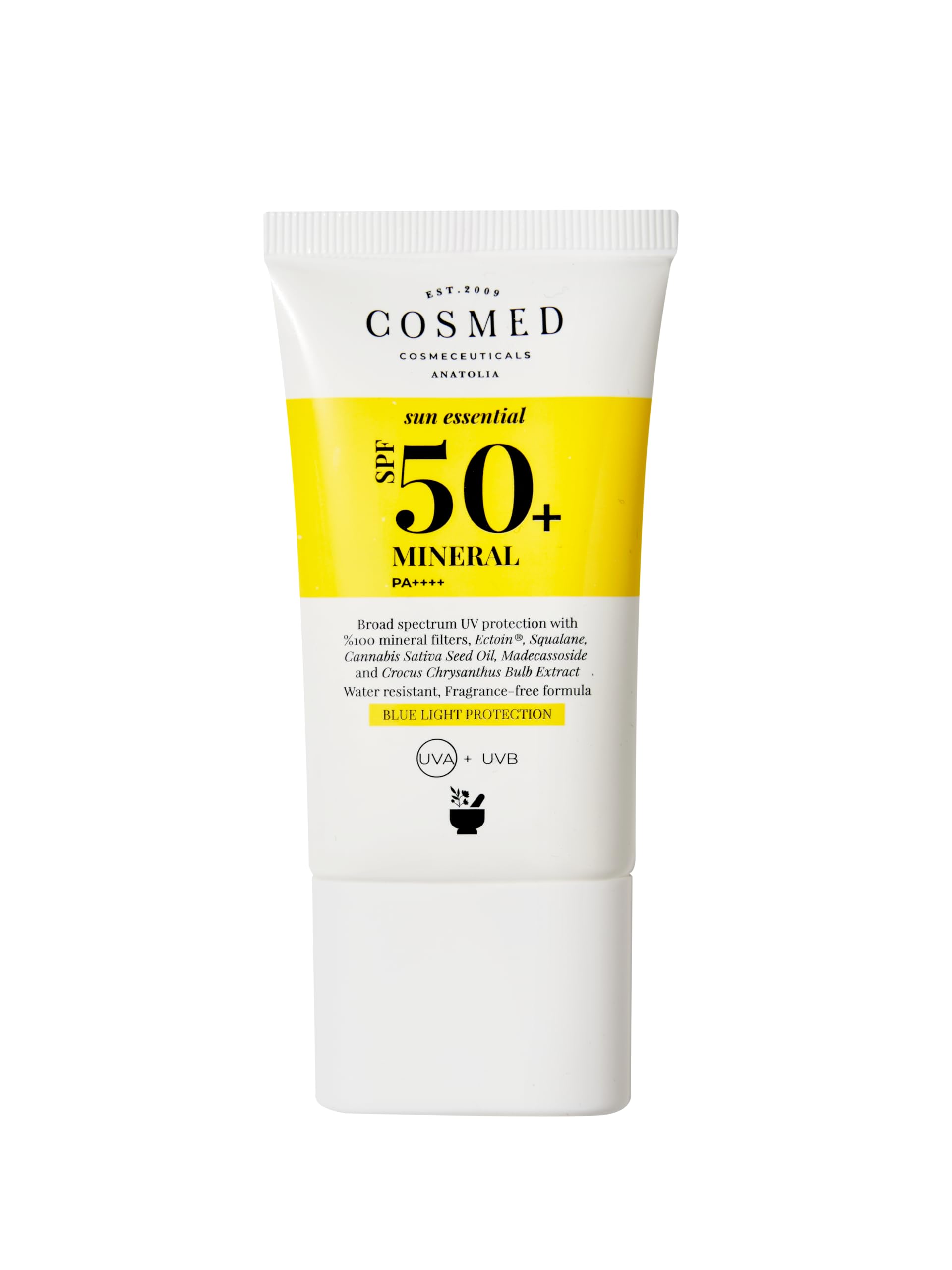 Cosmed Mineral SPF 50 Çok Hassas Ciltler için Yüzde Yüz Mineral Filtreli Yüz Güneş Kremi