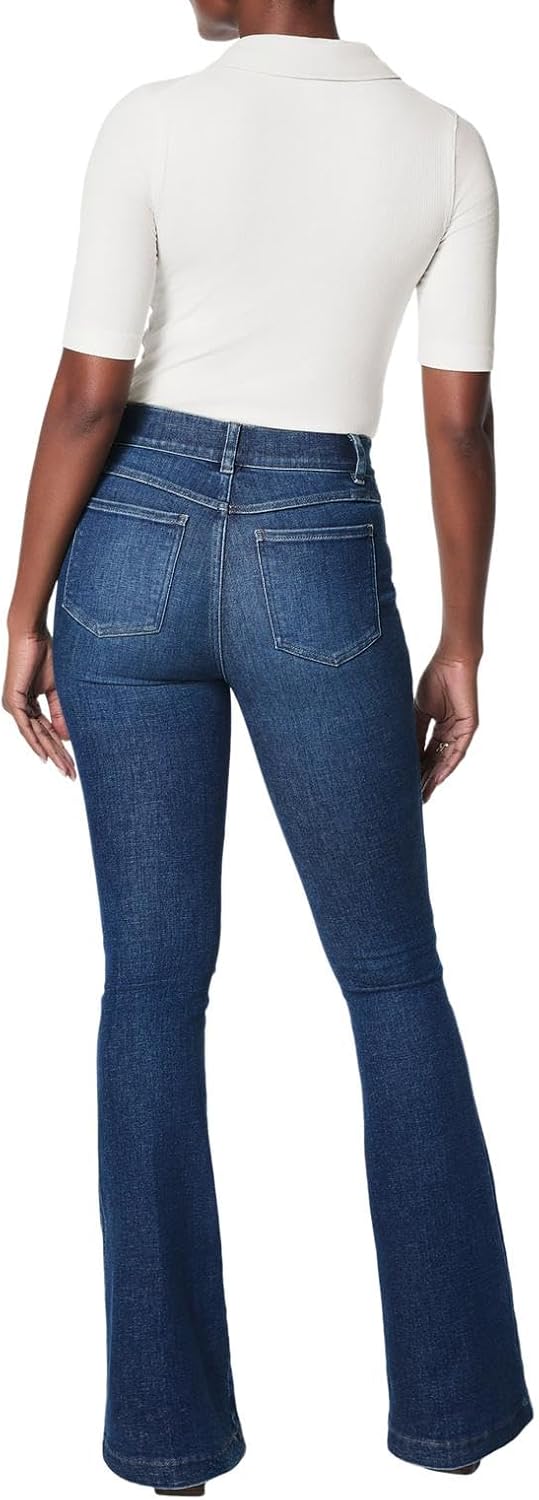 SPANXshape Original EveryWear Flare Jeans - Core Shaping for Women - High-Rise - Pull-On Denim - Authentic Blue - Image 2
