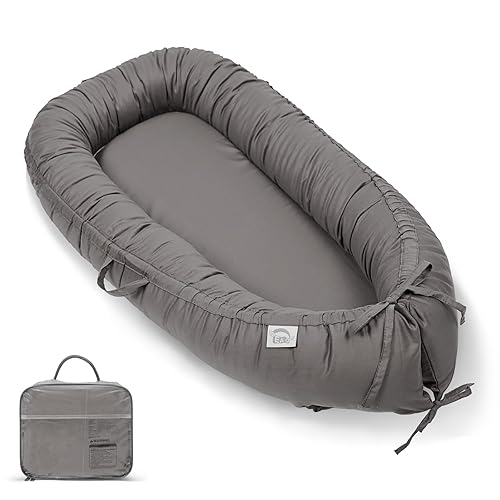 Miniatura 16 de Tumbona para bebé, tumbona infantil para recién nacido, funda portátil para nido de bebé, transpirable y suave, artículos esenciales para recién