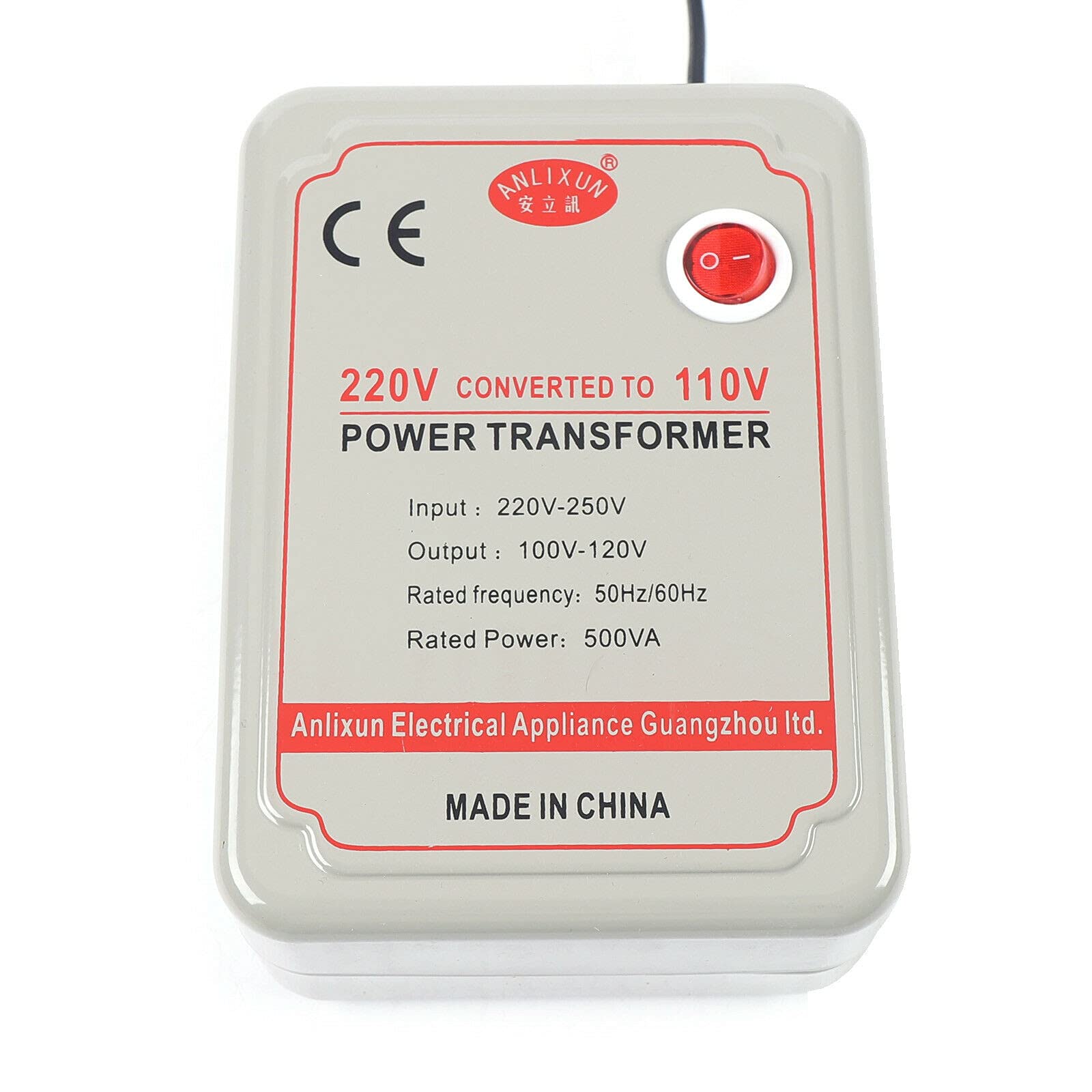 220-250 V na 100-120 V, przetwornica napięcia, konwerter konwerter, do urządzeń elektrycznych o napięciu 220-250 V (500 W)