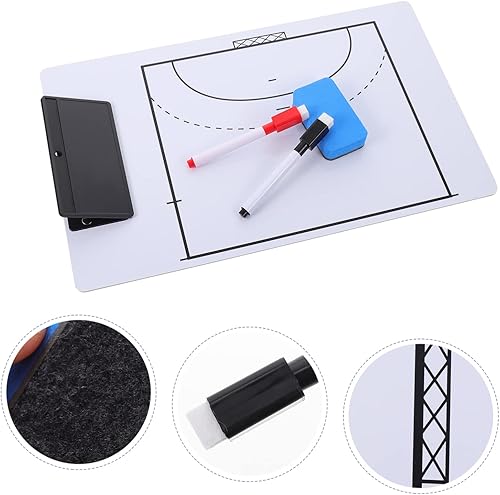 Miniatura 8 de BESPORTBLE Portapapeles Tablero Magnético Balonmano Match Supply 1 Set Tabla de Entrenamiento PVC Doble Cara Tabla de Entrenamiento de Balonmano