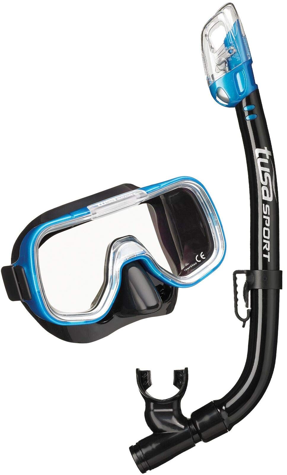 Tusa Mini Kleio Junior Máscara y Esnórquel de Buceo - Color a elección (azul/negro)