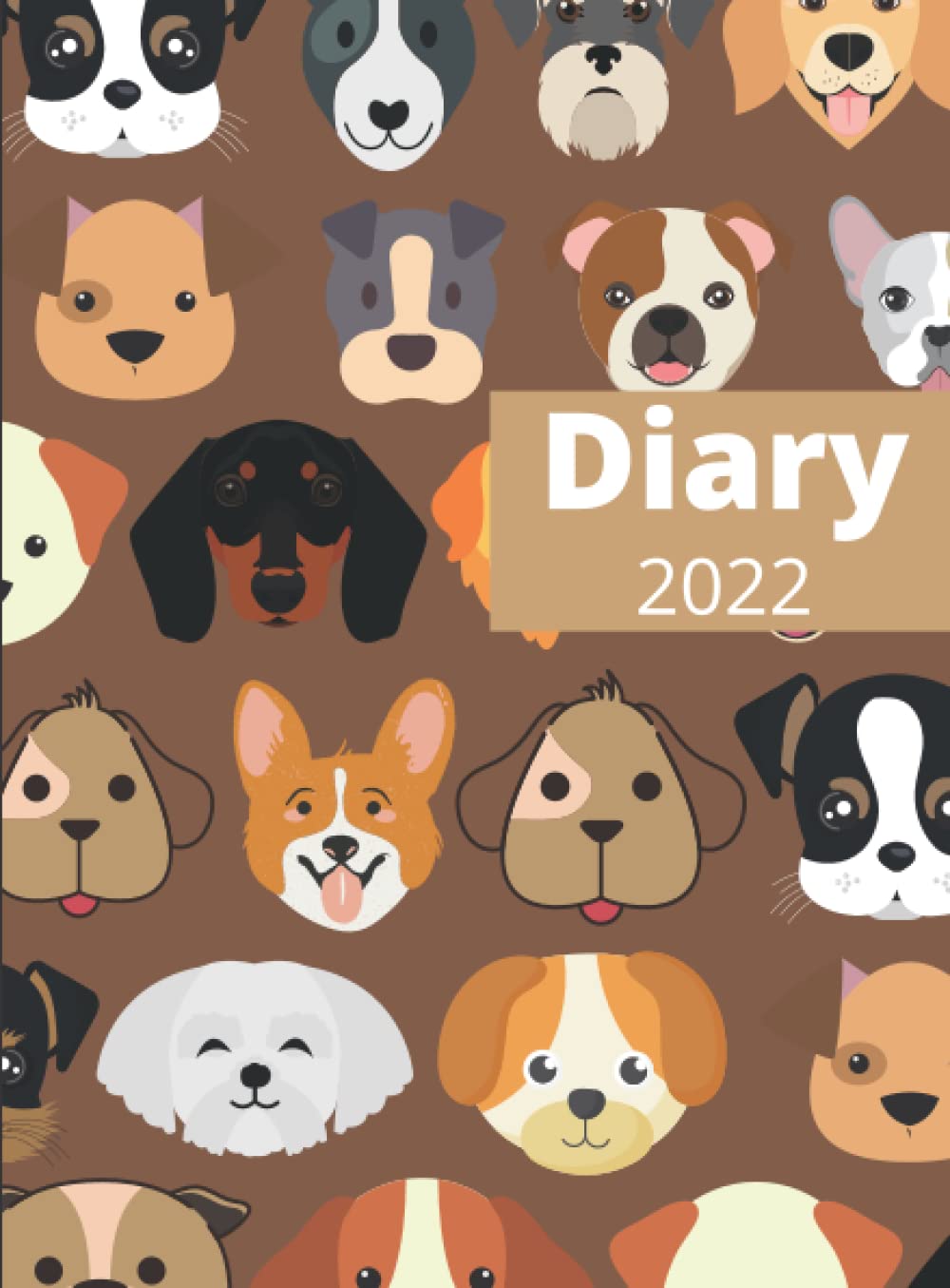 Doggy Diary 2022.: A5 Page A Day UK Diary 2022.