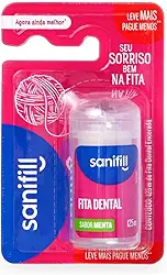 Fita Dental Sanifill Sabor Menta 125 metros – Leve Mais, Pague Menos, Sanifill