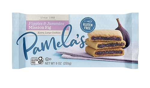 Galletas Figgies y Jammies de Pamelas Products 9 onzas paquete de 6 sin gluten Galletas Figgies y Jammies de Pamelas Products 9 onzas paquete de 6 sin gluten