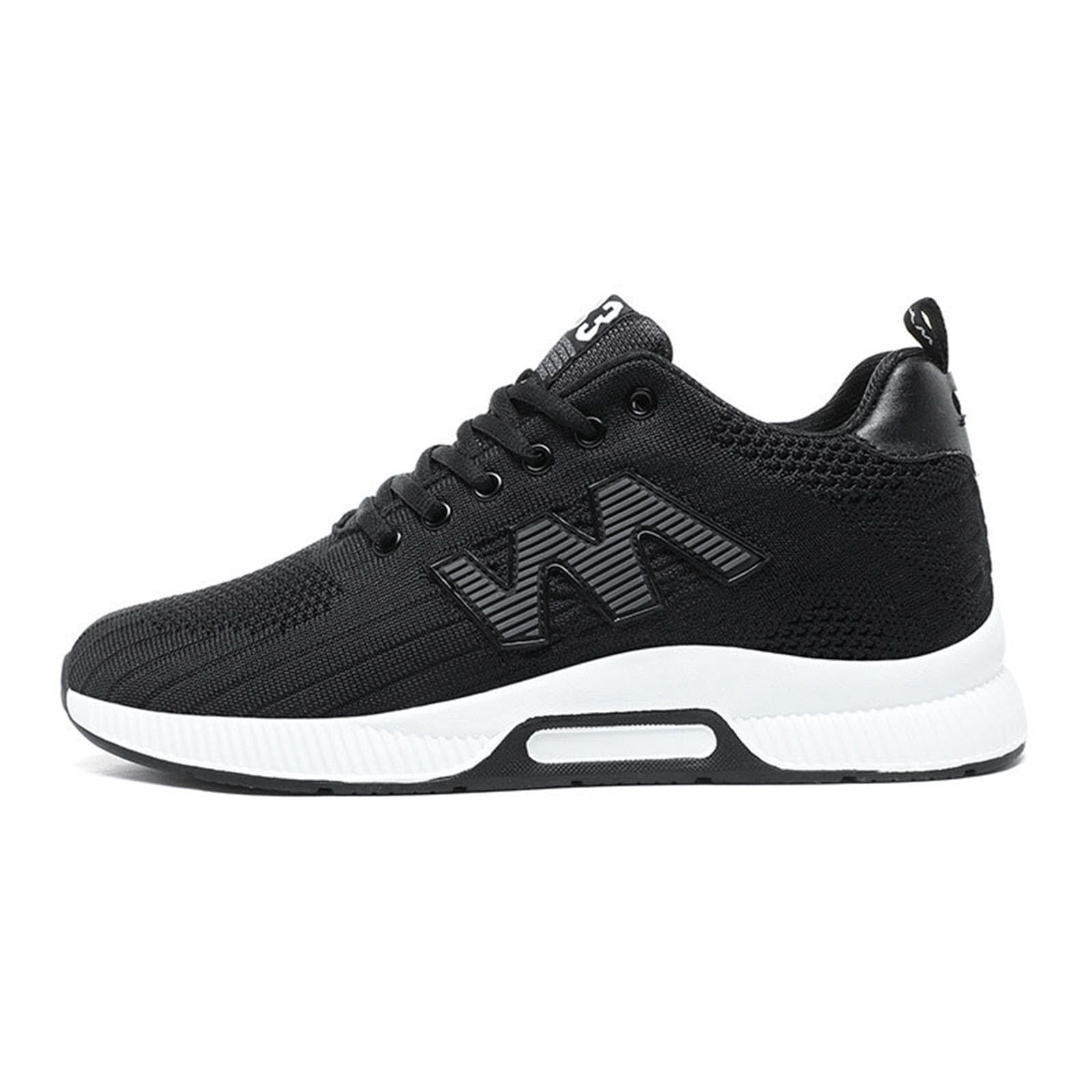 Zapatos con Alzas para Hombre, Zapatillas Deportivas Informales de Malla, Ligeras, Transpirables, con Cordones y tacón de elevación Oculto para Hombre de cm. # L