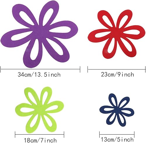 Miniatura 2 de ITROLLE 2 juegos de protectores coloridos para sartenes de flores, macetas y sartenes, almohadillas de compartimento de lujo para evitar arañazos,