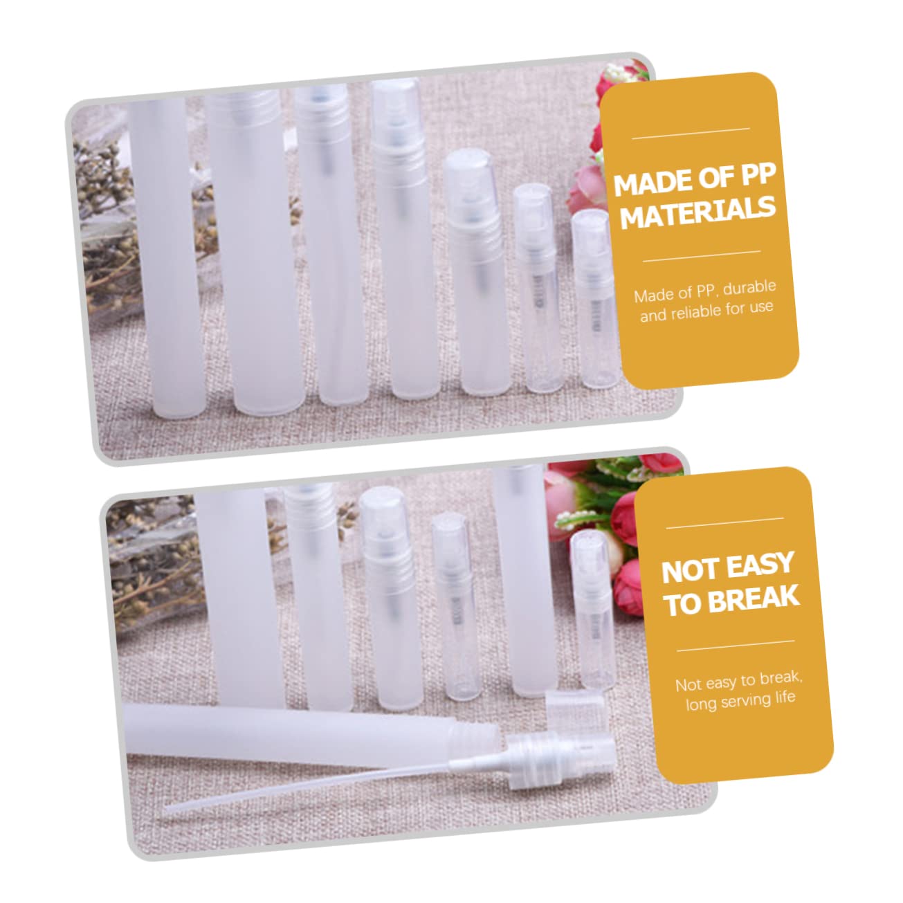 Healeved 48piezas Botellas De Perfume Mini Recargables Spray Transparente para Viaje Contenedores De Cosméticos Portátiles Sin Fugas