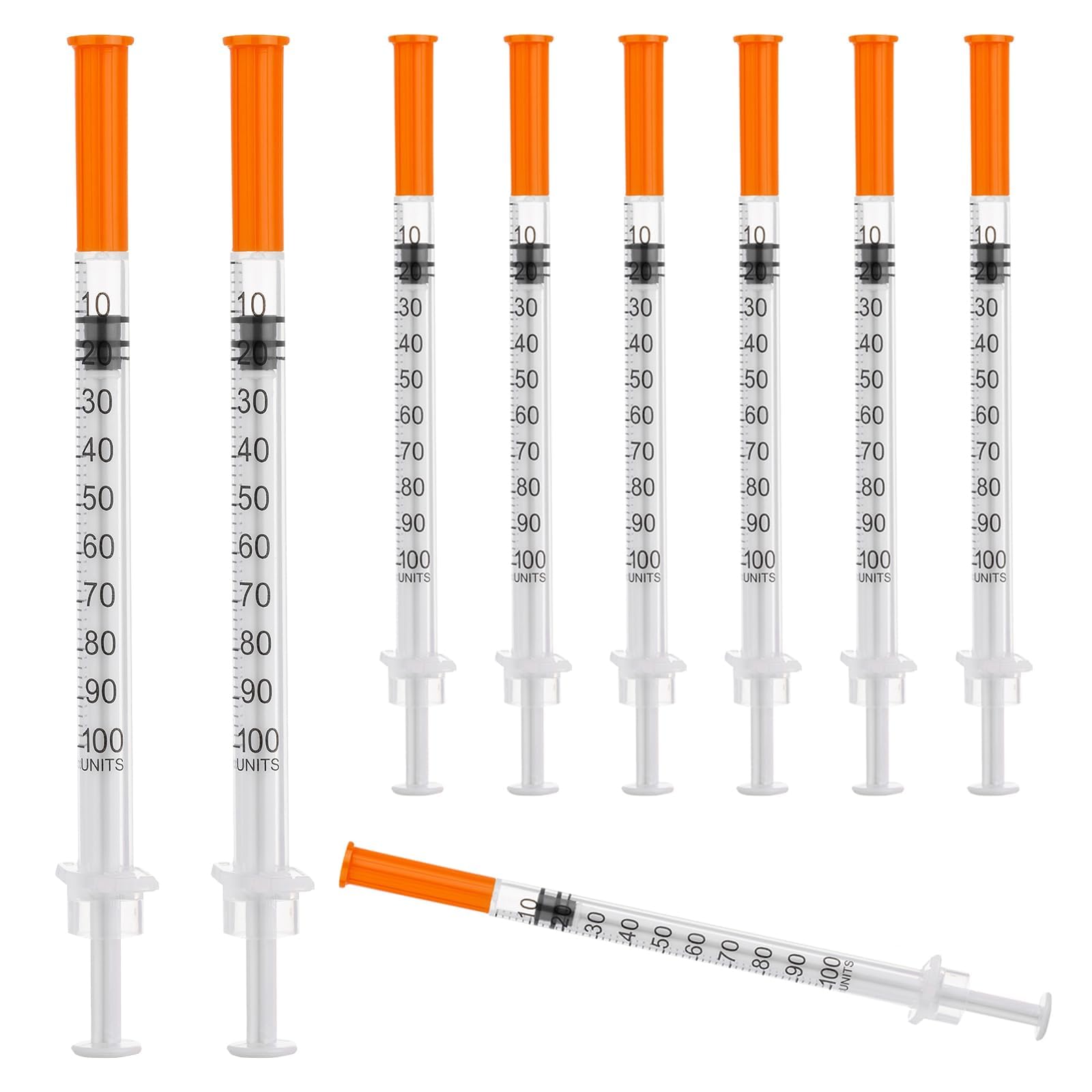 100 Pack 1ml Disposable Syringe, 31G 1cc 1/4 Inch (6mm) Lab Supplies Syringes, Individually Wrapped — Amazon image 15