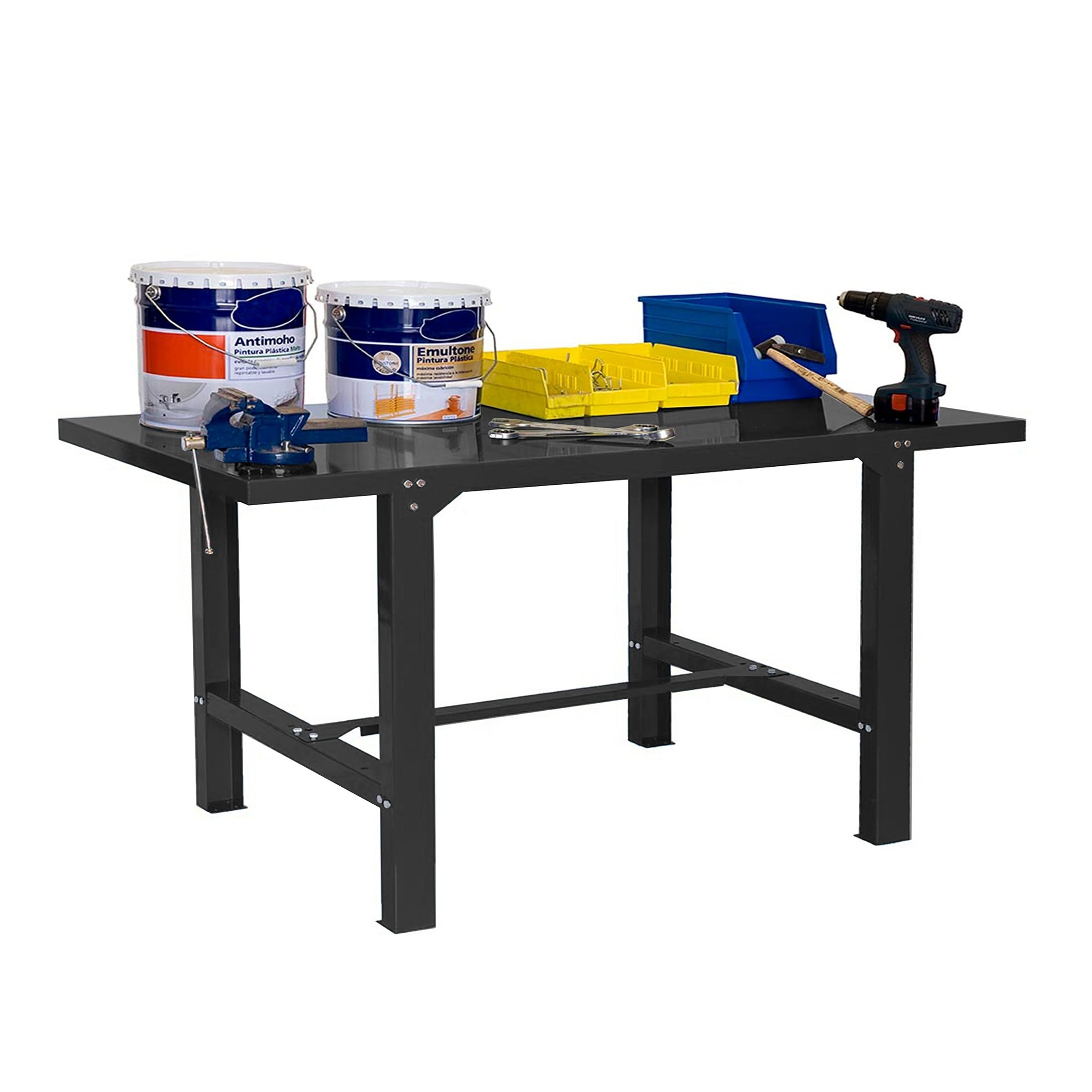 SimonRack Werkbank 600 kg Belastbarkeit, 83x180x73 cm, Große Arbeitsfläche Arbeitsfläche, Arbeitstisch, Antracite - BT6