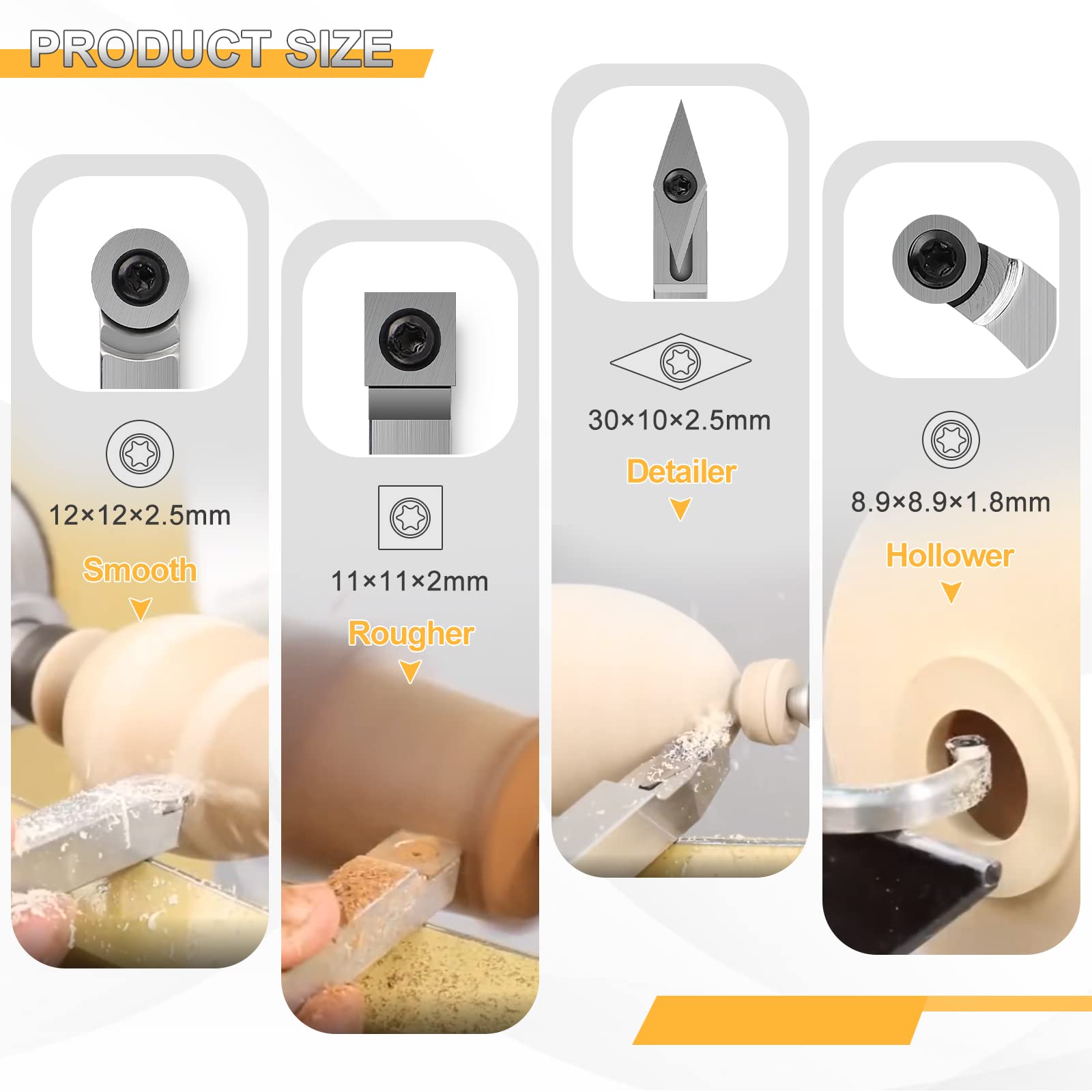 LALAGO Outil De Tournage, Set De Fers à Tourner, Set