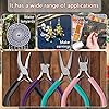 URSKYTOUS 4Pcs Jewelry Pliers Set Jewelry Making Pliers Tools Kit Include Jewelry Making Needle Nose Chain Nose Round Bent Pliers Wire Cutter for Bracelet Beading DIY Craft Jewelry Making Supplies #1