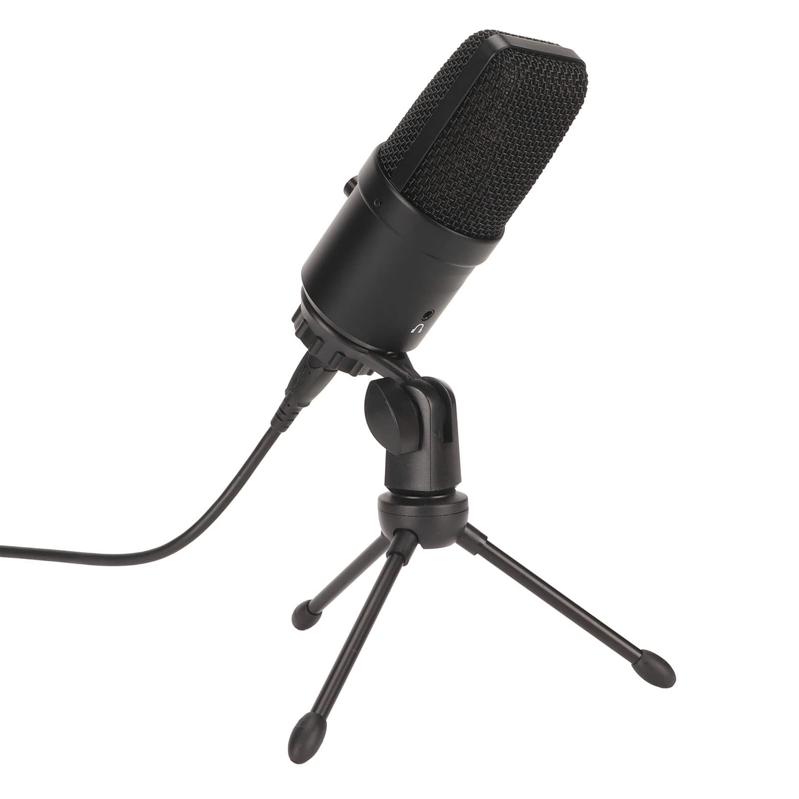 Mikrofon Pojemnościowy USB z redukcją Szumów i Oświetleniem RGB do nagrań Studyjnych na PC