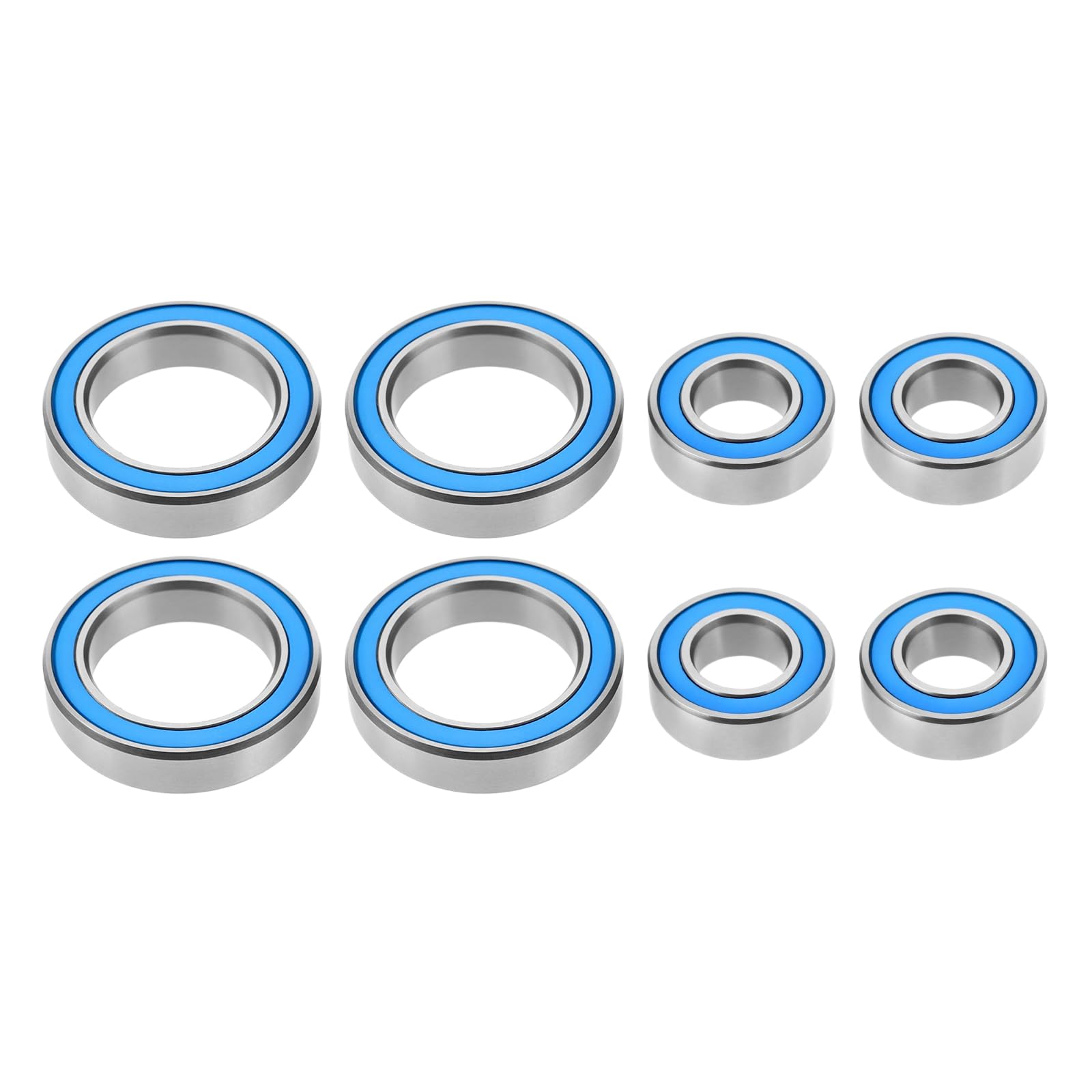 EMSea 8pcs RC Car Hubs Carriers Bearings Kit Compatible with Arrma Big Rock Compatible with Typhon 3S BLX Upgrade Parts 6x12x4mm/12x18x4mm