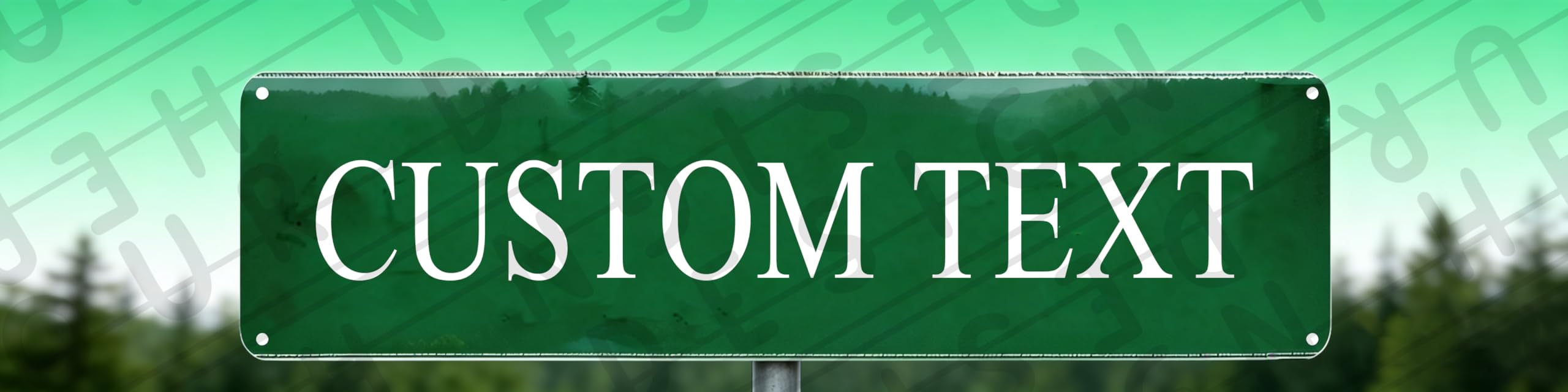 Custom Metal Sign 16x4 Personalized Text Farm Garden Orchard Decor