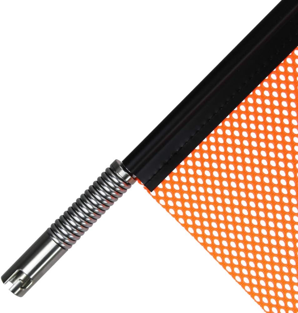 Oversize Load Flag, 18" Red, Quick Mount Connector by Oversize Warning Products