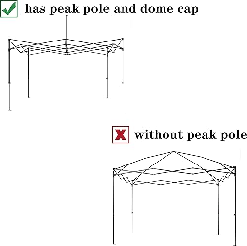 Miniatura 6 de SCOCANOPY Parte superior de repuesto de toldo de 10 x 10, solo cubierta de toldo, paquete de 4 unidades de peso, (azul)