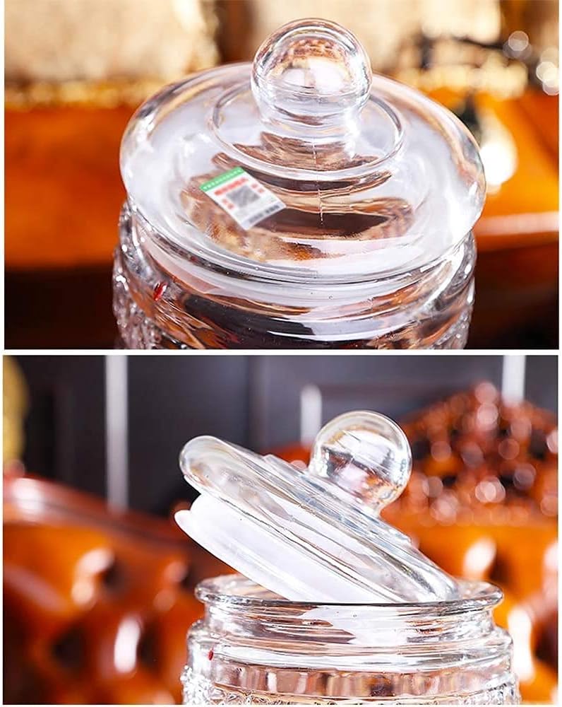 Beer Dispenser,Beer Barrel Glass Beverage Drink Dispenser with Leak-Free Spigot and Glass Lid,5L/7.5L/10L Wine Cabinet (Size:5L) (5L