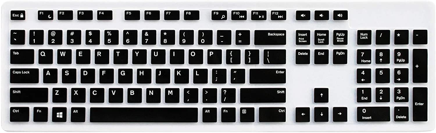 Jesra Dust Proof Desktop Keyboard dust Cover Skin for Dell KB216 Wired Keyboard -Black (B09GFY168L) Amazon Price History, Amazon Price Tracker