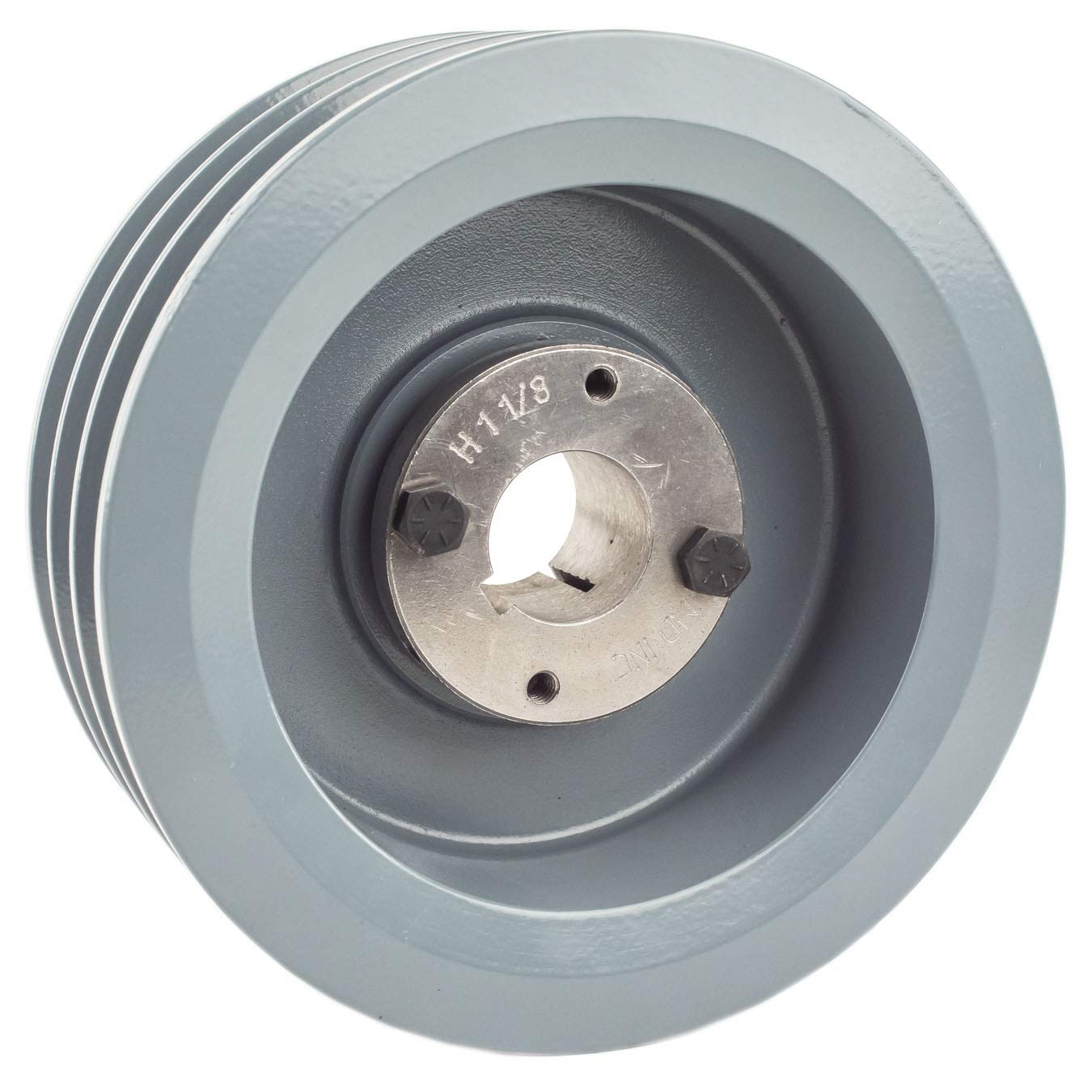 Cast Iron 6.5" Triple Groove Pulley for 3 Belt B Section 5L with 1-1/8" Sheave Bushing 3BK67H