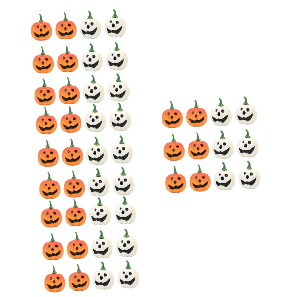 ABOOFAN 48 STK Kleine Kürbis-Ornamente Vasenfüller Dekorative Kürbisse Halloween- Dekorieren Kleiner Halloween-Blumen Künstlich Zur Dekoration Für Schaum