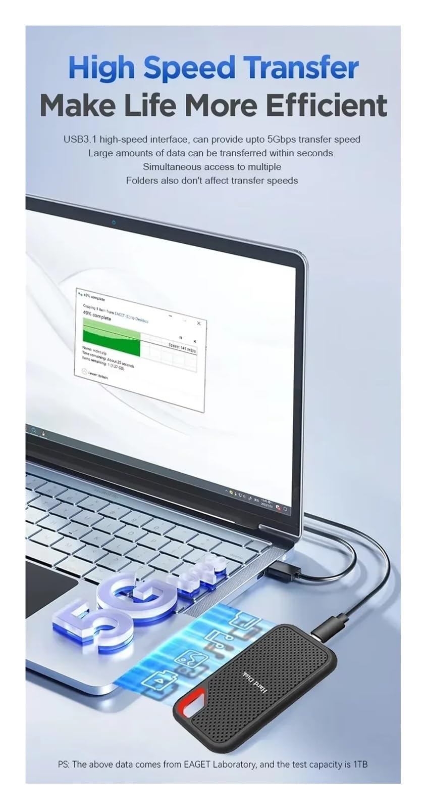 Prawdziwy przenośny dysk SSD 4 TB szybki dysk twardy 1 TB dysk twardy USB3.1 typu C dysk zewnętrzny 2 TB do komputerów Loptop/PC/Mac(6TB)