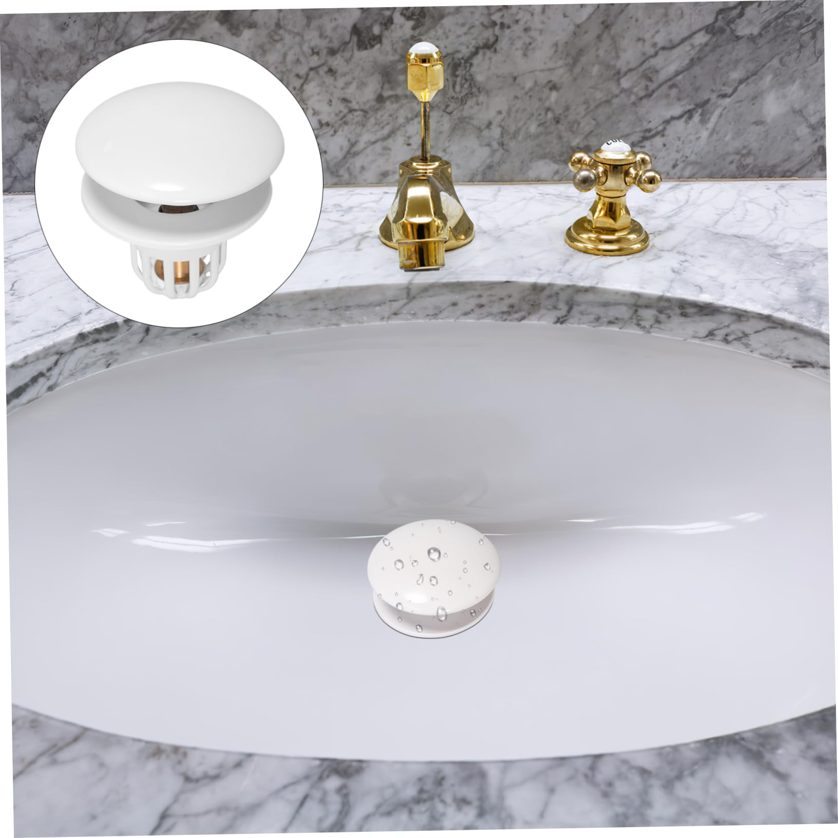 jojofuny 5pezzi Tappi Per Lavabo Stopper Per Lavandini e Vasche Facile Installare e Resistente Accessorio Per La Casa