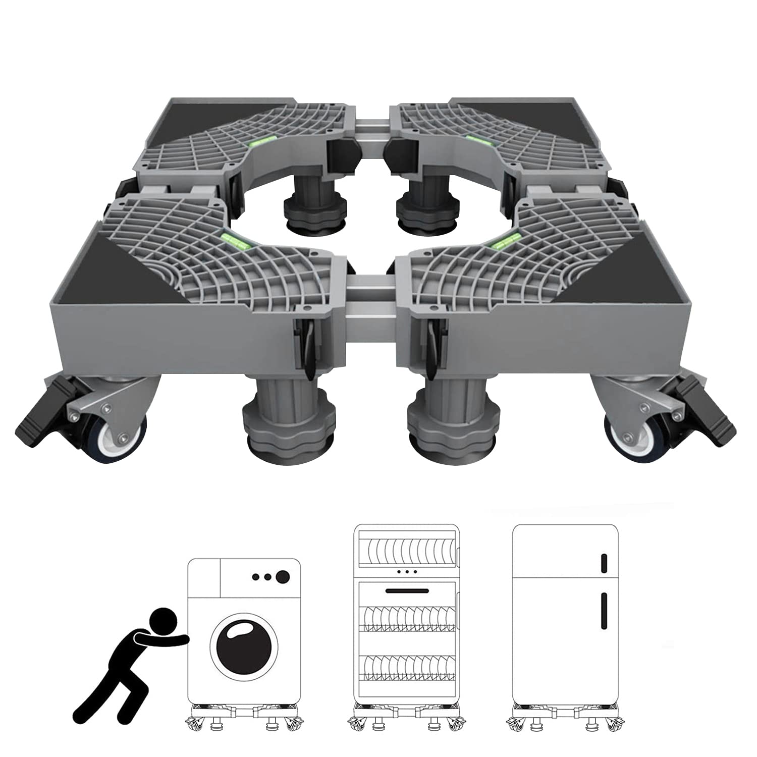 Buy Gluckluz Washing Machine Base Mini Fridge Stand Universal Mobile