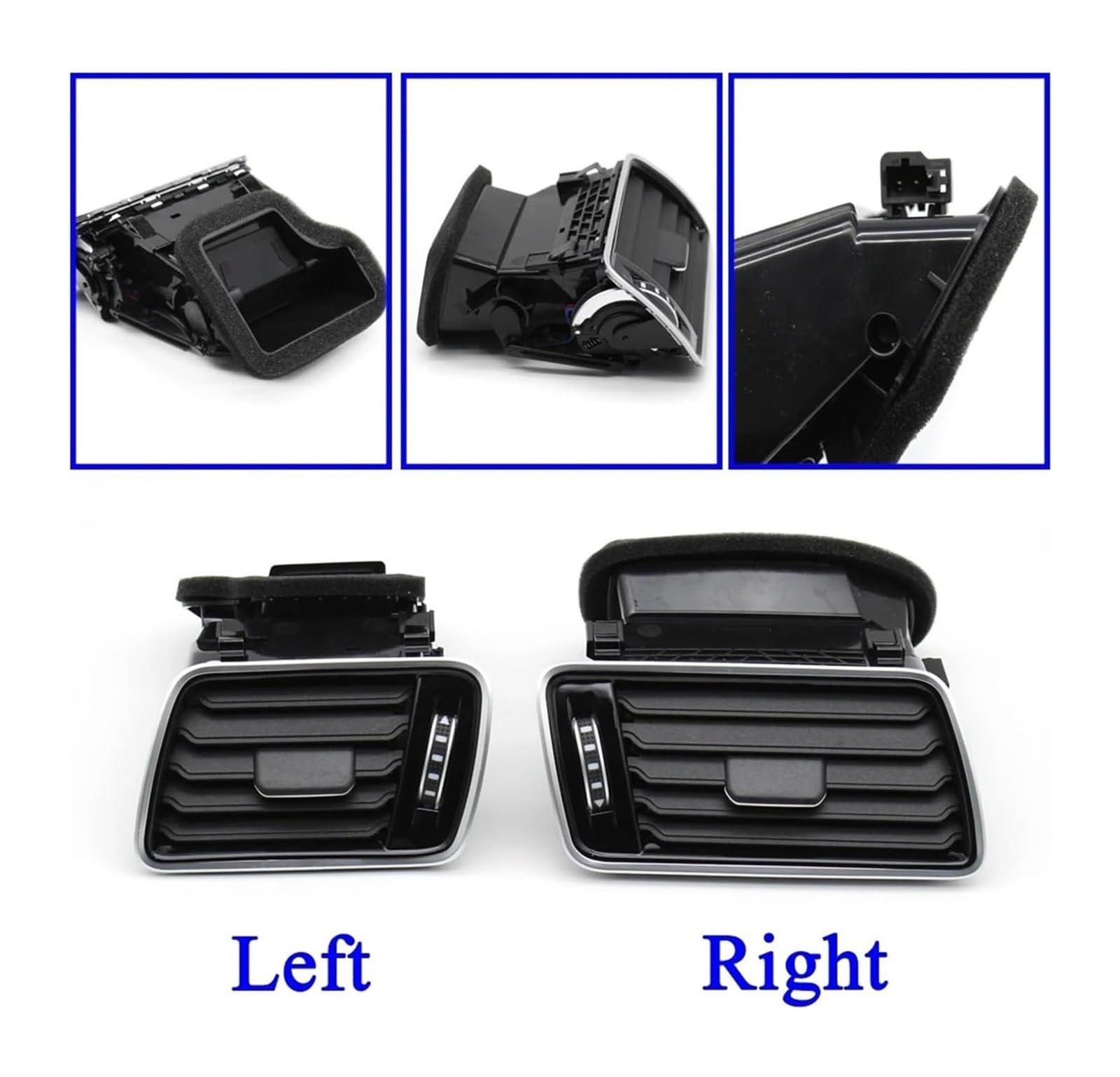 Auto Aria condizionata Ventilazione Per VW Per p&assat B6 B7 CC R36 2006-2014 Griglia Auto Nera Per Bocchetta Di Ventilazione Centrale Sinistra/destra Dell'aria Condizionata(LHD Piano Right)