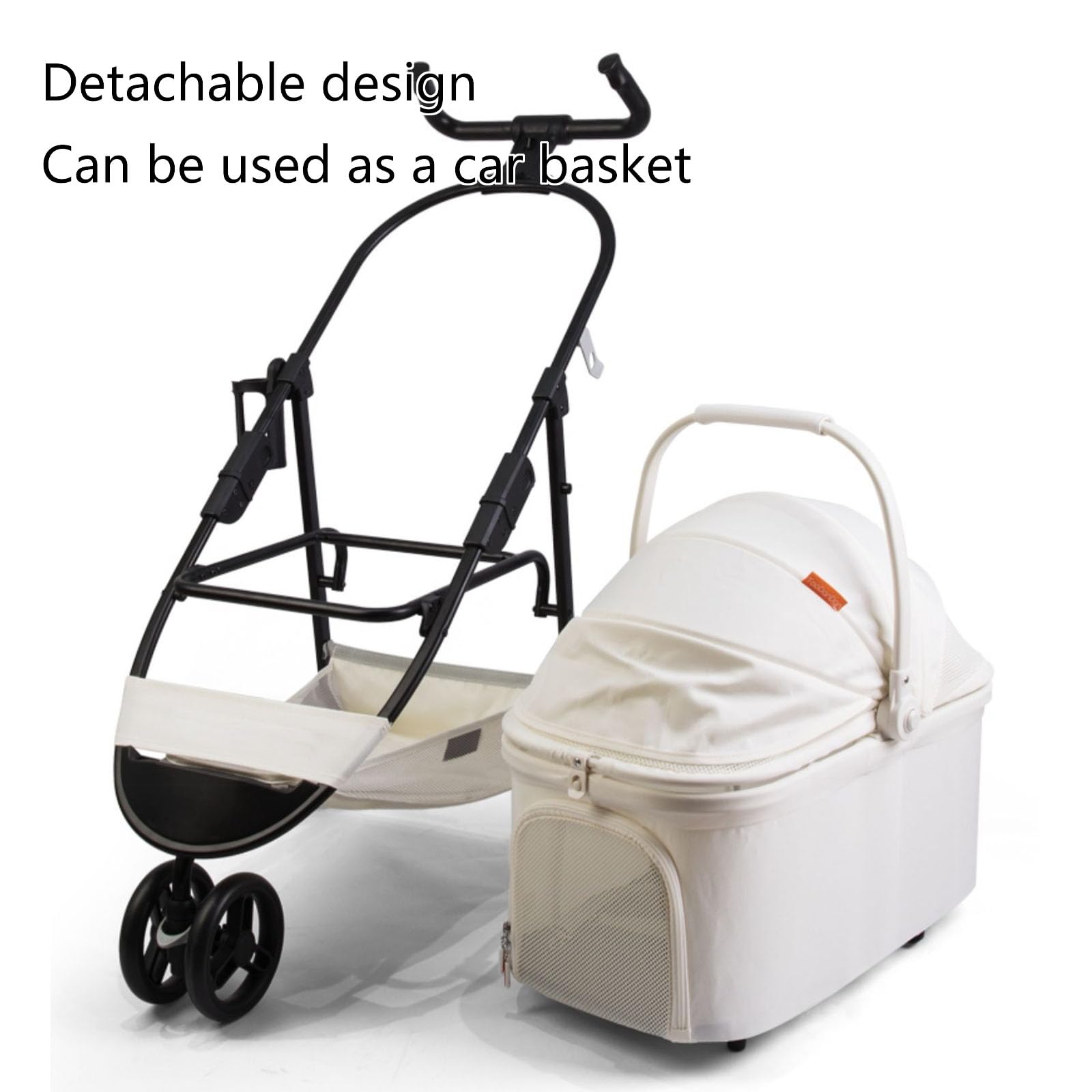 Amazon | 折りたたみ式ペット用ベビーカー、3輪ポータブルペット用旅行