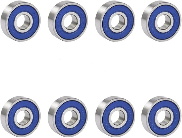 TRIXES 8 Frictionless Abec 9 Sealed Skateboard Roller Skate Bearings