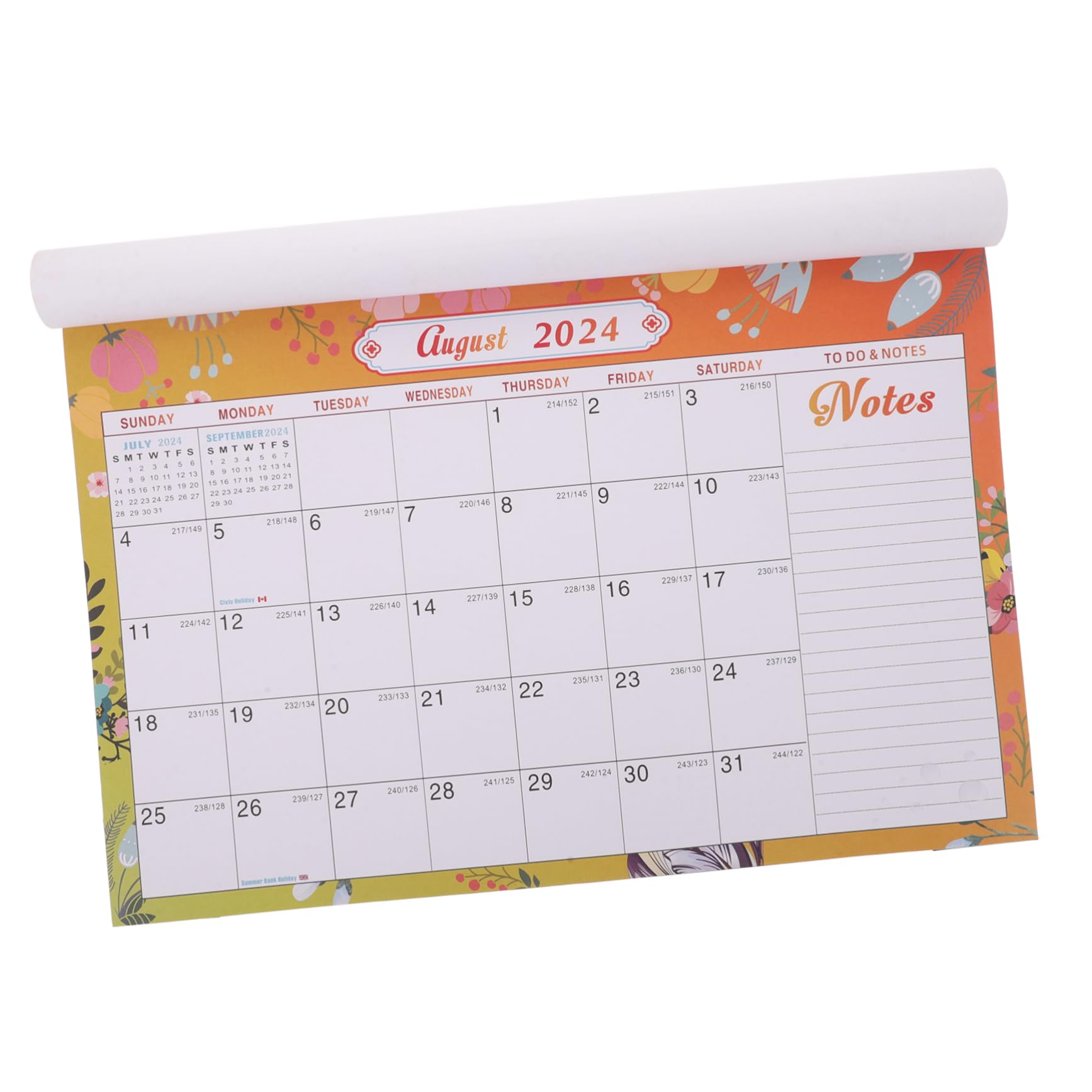 4 Piezas calendario de escritorio decoración de pared decoracion de pared planificador anual 18 calendario de mensual calendario colgante de oficina calendario impreso claro