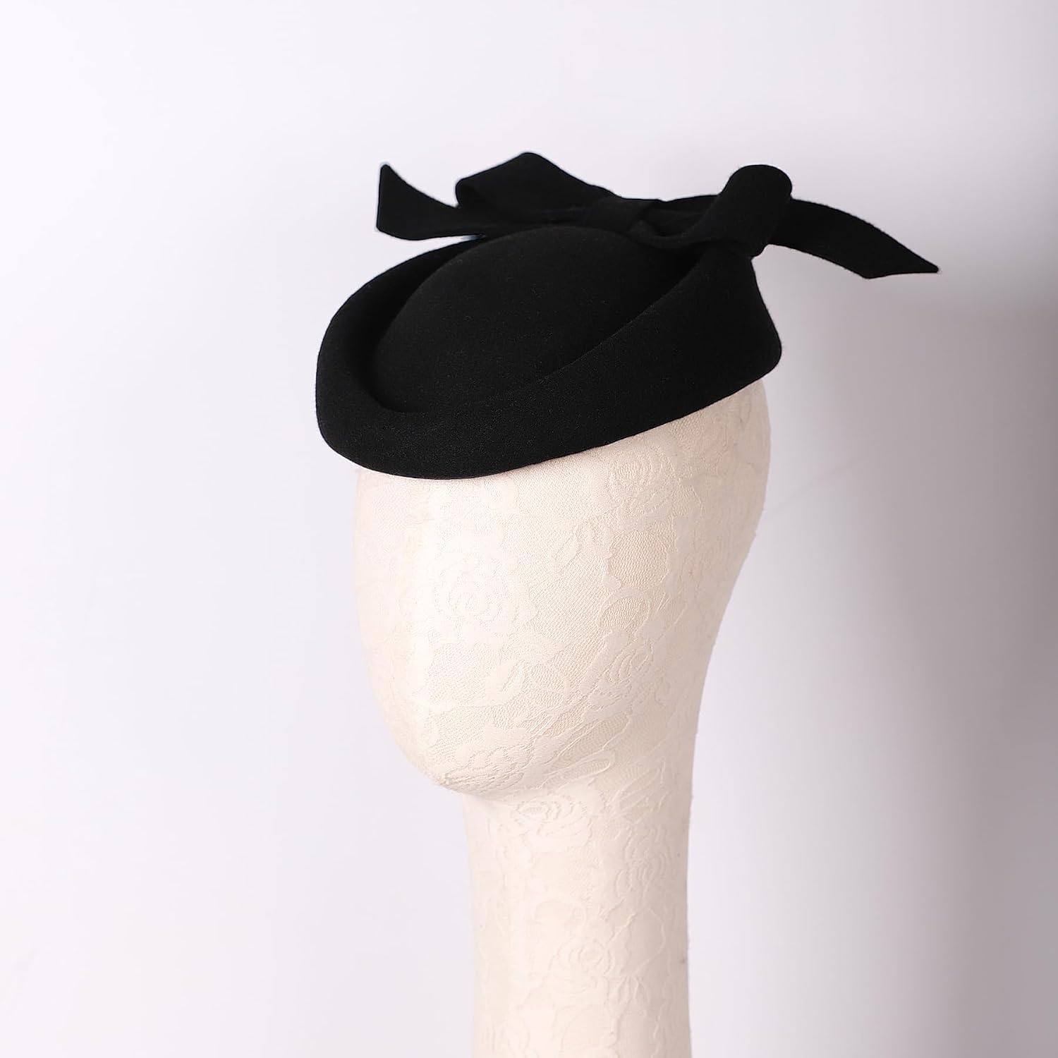 British Style Pillbox Hat Retro Wool Fascinator Wedding Derby Church Party Hats