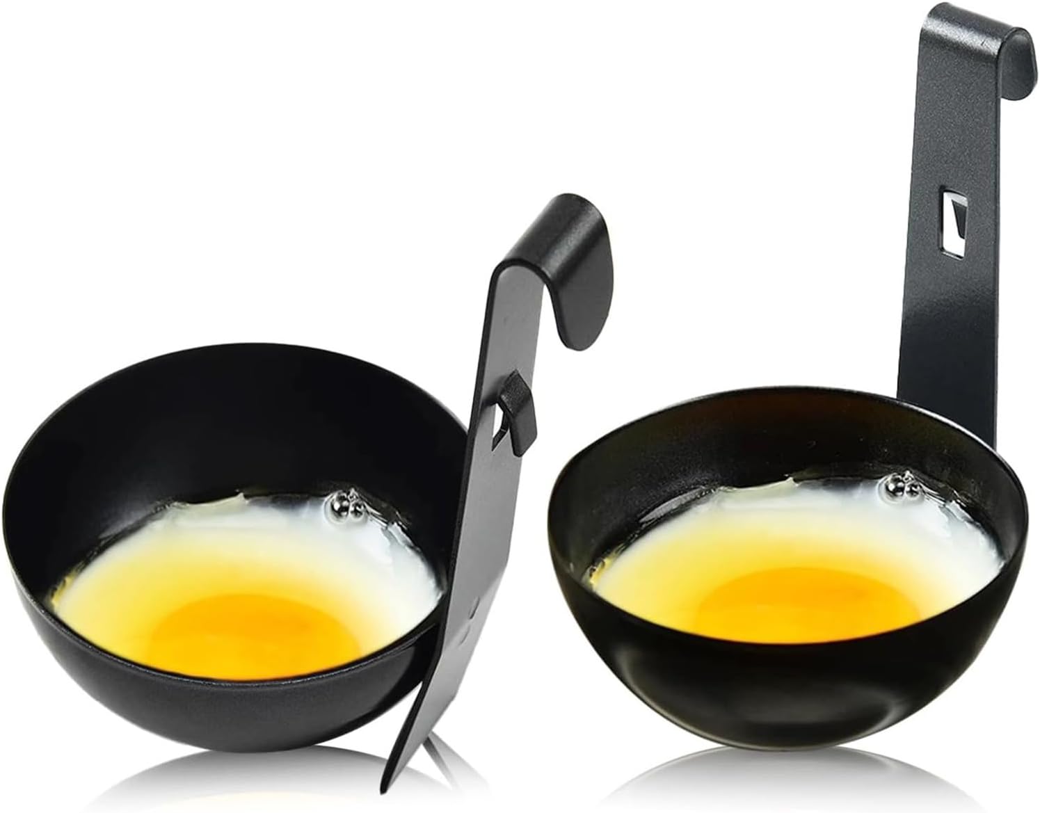 Yinhing Egg Poacher - Nonstick Poached Egg Cooker - Black Poached Egg Pan with Safe Stainless Steel Materials for Convenient and Safe Kitchenware