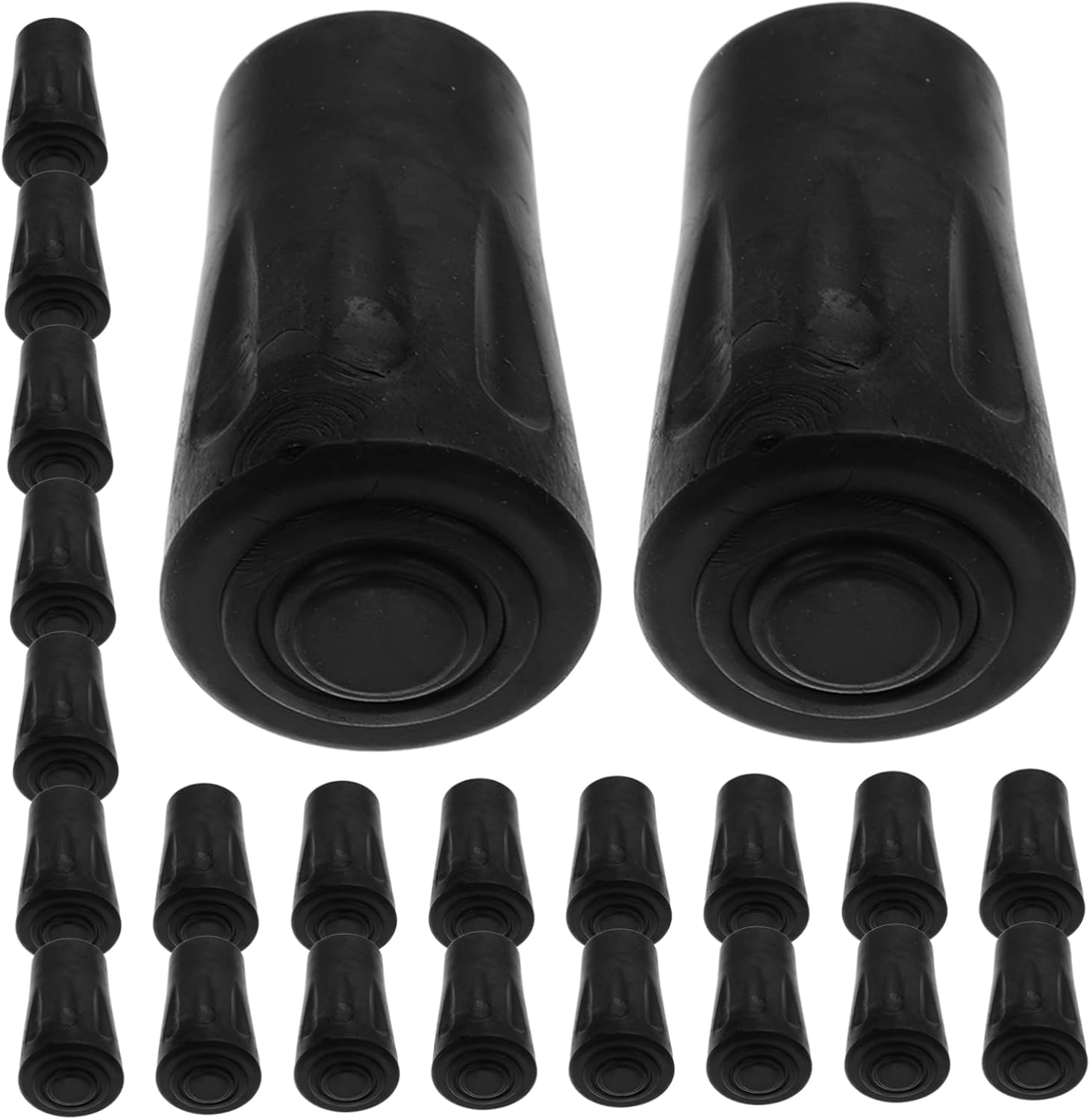50Pcs Non-Slip Trekking Pole Tips for Better Grip & Stability