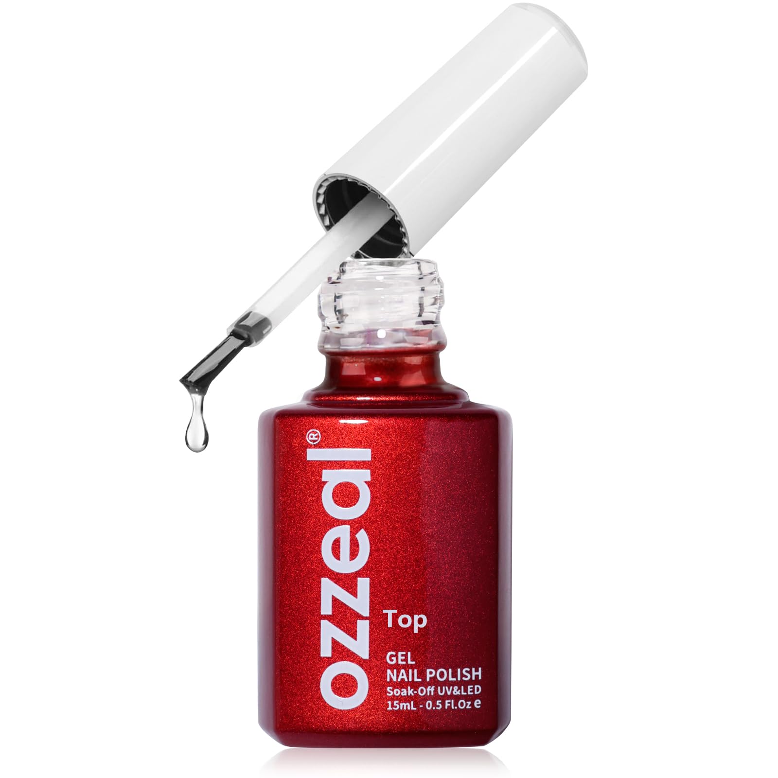 Ozzeal Gel Polish - 0.5 Fl Oz Bright Coral Orange UV LED Soak off Nail Polish for Spring Summer Manicure Salon DIY Art — view 38