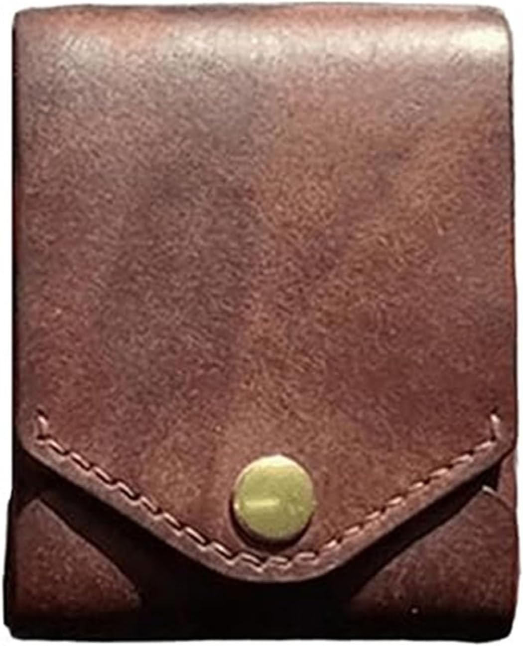 Compact Men's Wallet Large Capacity PU Leather Card Holder Multifunction Design Button Closure Wallet with Pen Slot Snap Closure Wallet