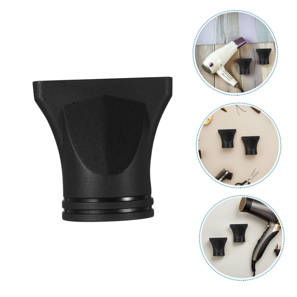 CHILDWEET 15pcs Universal Hair Dryer Attachment Nozzles Set Narrow Plastic Concentrator Nozzle for Hair Styling Replacement for Home and Salon Use