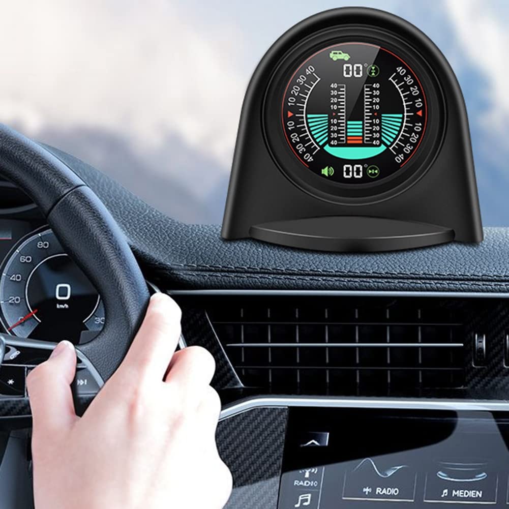 VENOAL X94 Car HUD Inclinometro Digitale Accessorio 4X4GPS Off-Road Auto Pitch Roll Angle Smart Slope Meter