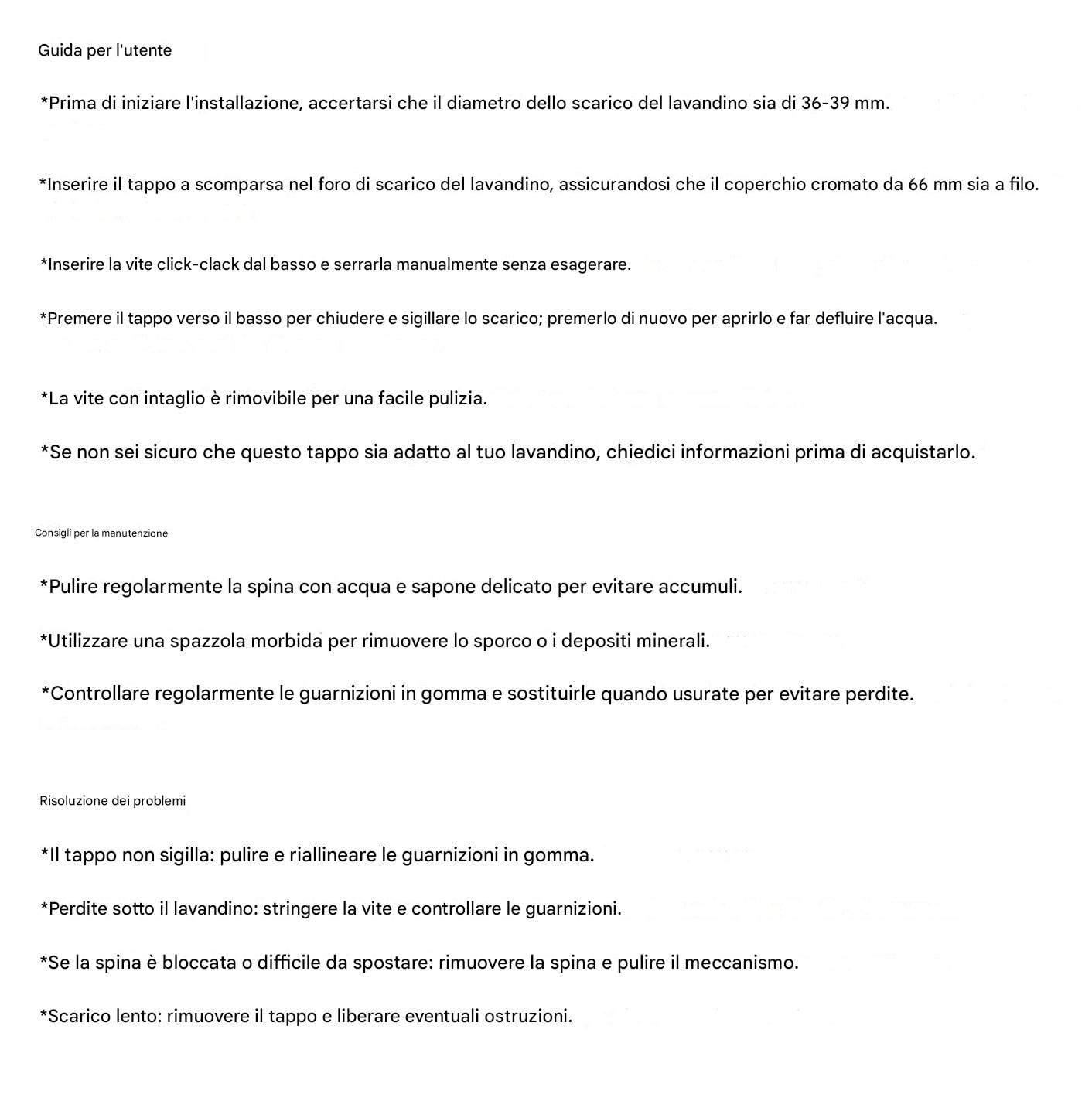 JZK Tapón Desplegable de Metal Cromado de 66 mm para Fregadero y Lavabo de Baño - Repuesto de Desagüe con Resorte Clak
