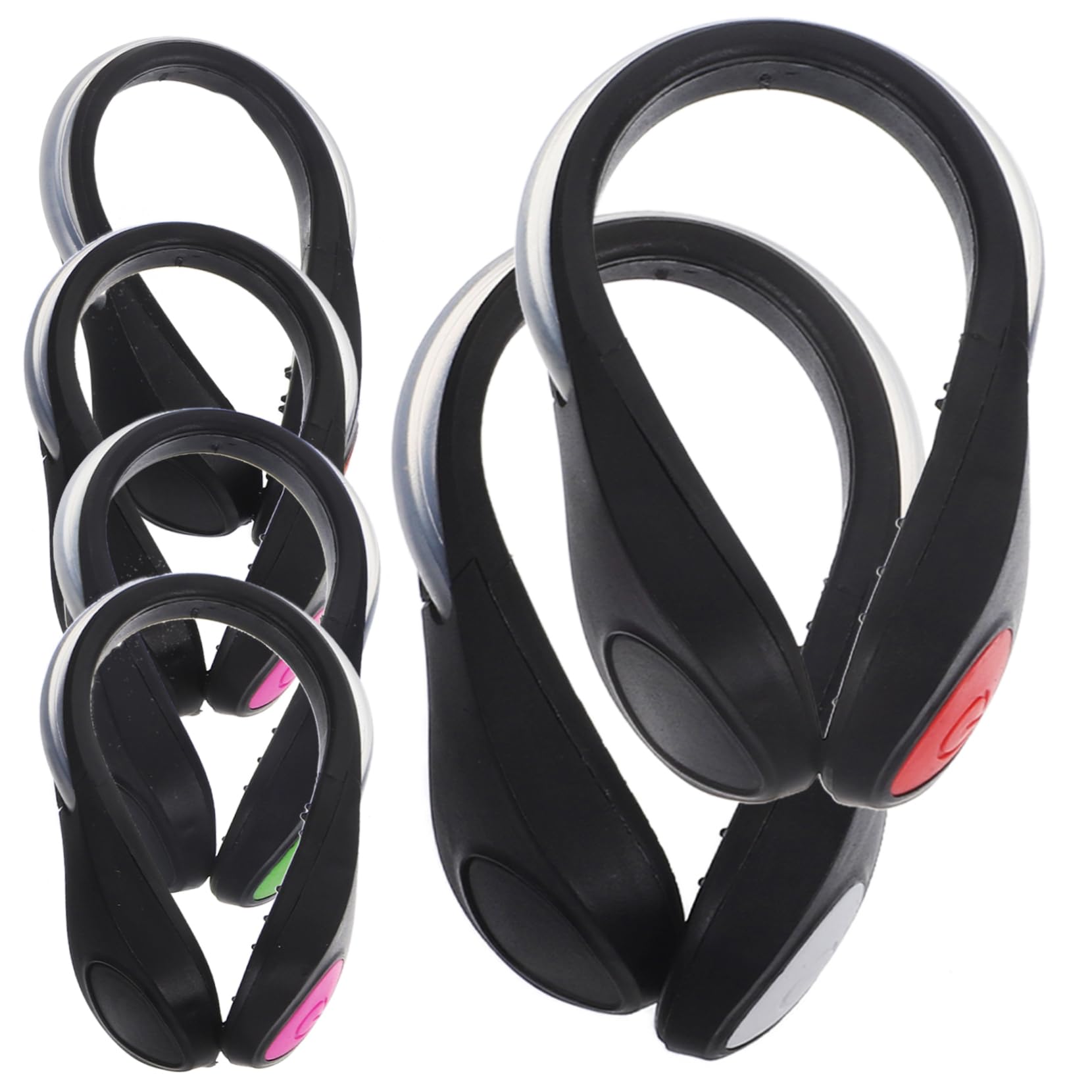 Toddmomy Luminose A Clip per Scarpe per Scarpe per Camminare Fermagli per Scarpe Riflettenti Sport Lampada A Clip per Scarpe da Corsa A LED Plastica Colore Casuale