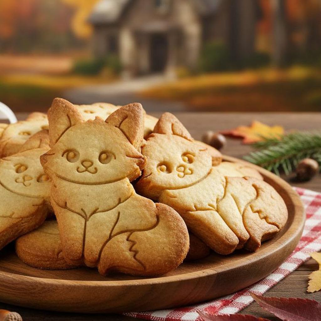 BAKERLOGY Set of 2 Cute Fox Cookie Cutters (Howling & Portrait) – Embossed Woodland Animal Biscuit Cutter for Enchanted Forest Bakes, Baby Showers, Whimsical Cakes, and Wildlife-Themed Decorating