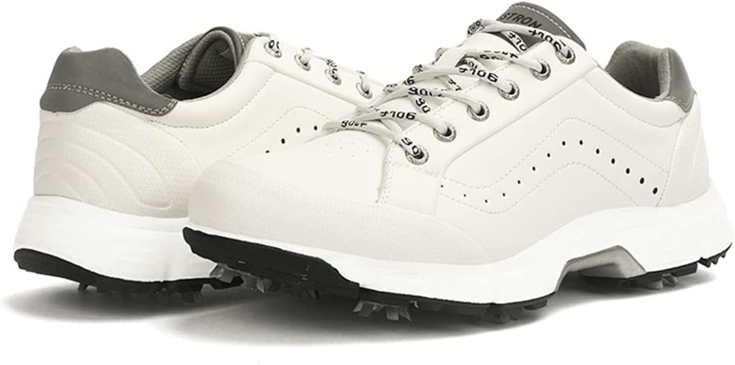 Men's Golf Shoes Professional Waterproof Spike Plus Size Golf Shoes Men's Lightweight Outdoor Non-Slip Walking Shoes