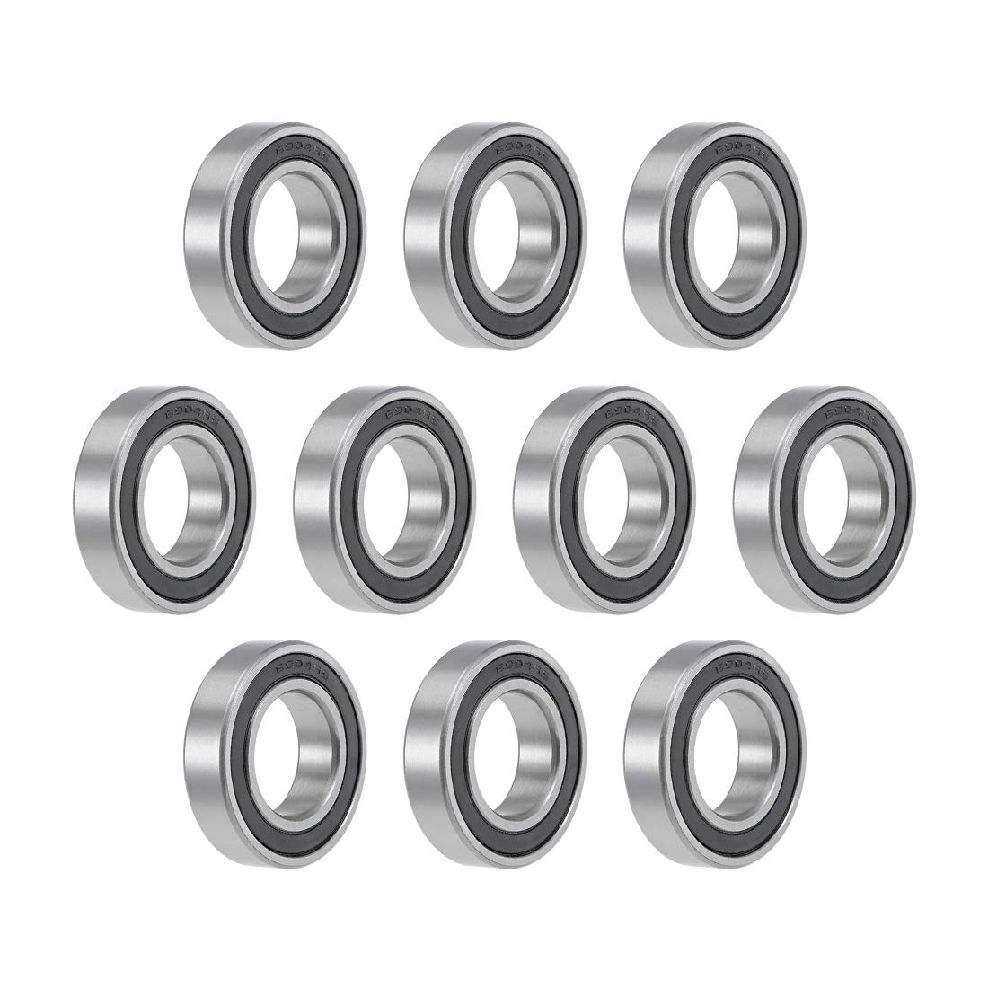 uxcell 6904-2RS Deep Groove Ball Bearings 20mm x 37mm x 9mm Double Sealed Chrome Steel Z2 ABEC1 10pcs