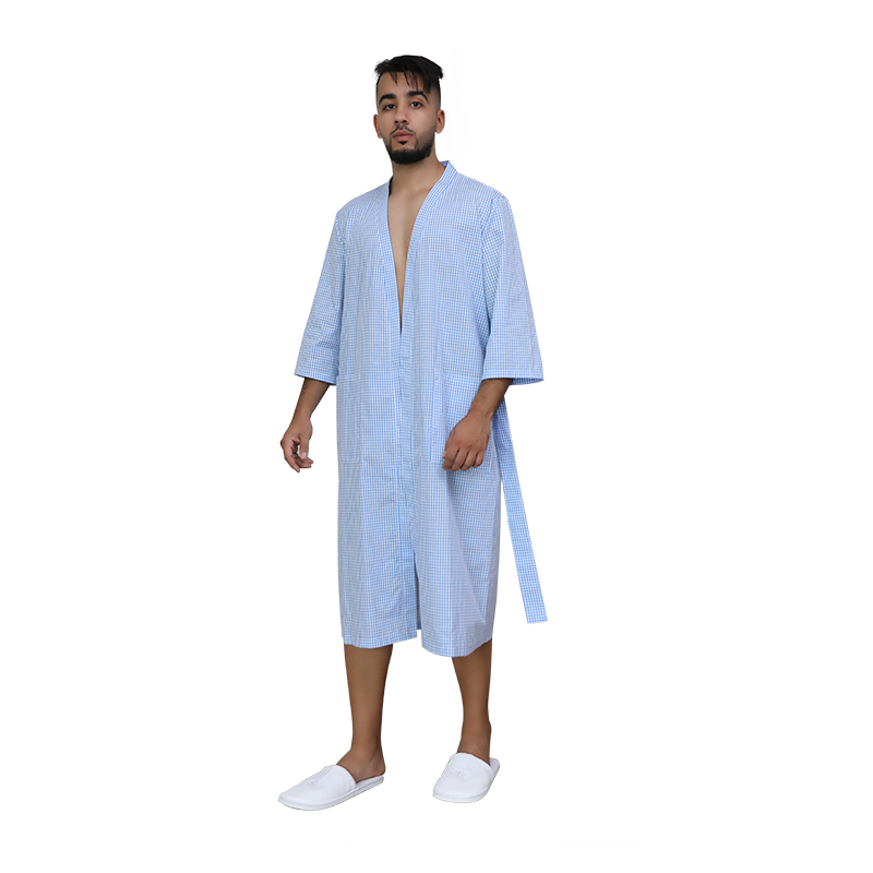 mens short sleeve dressing gown MHJHBBE Mens Bathrobe, Lightweight Cotton Short Sleeve Silky Bath Robe for  Men at Amazon Men's Clothing store